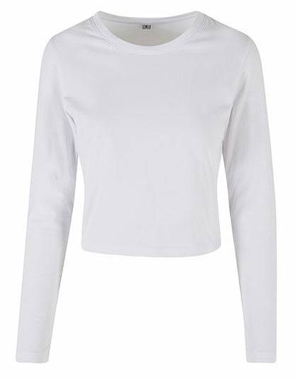 Build Your Brand Ladies Short Longsleeve Tee