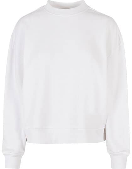 Build Your Brand Ladies Oversized Crewneck Sweatshirt