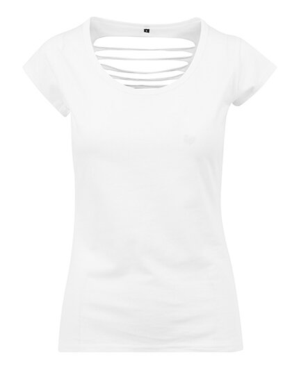 Build Your Brand Ladies` Back Cut Tee
