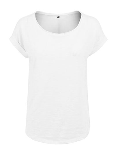 Build Your Brand Ladies` Long Slub Tee