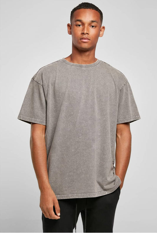 Build Your Brand Acid Washed Heavy Oversize Tee