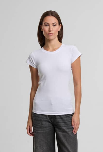 Build Your Brand Ladies Basic Stretch Tee