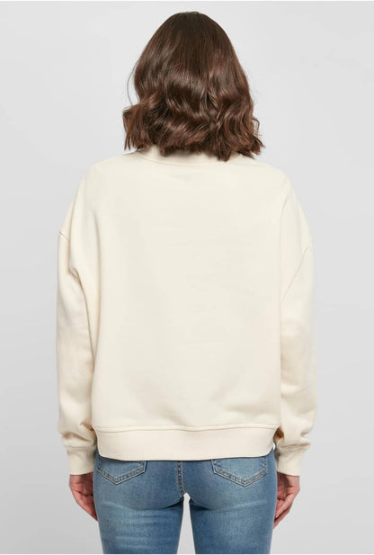 Build Your Brand Ladies Oversized Crewneck Sweatshirt