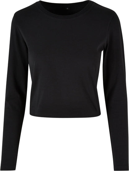 Build Your Brand Ladies Short Longsleeve Tee