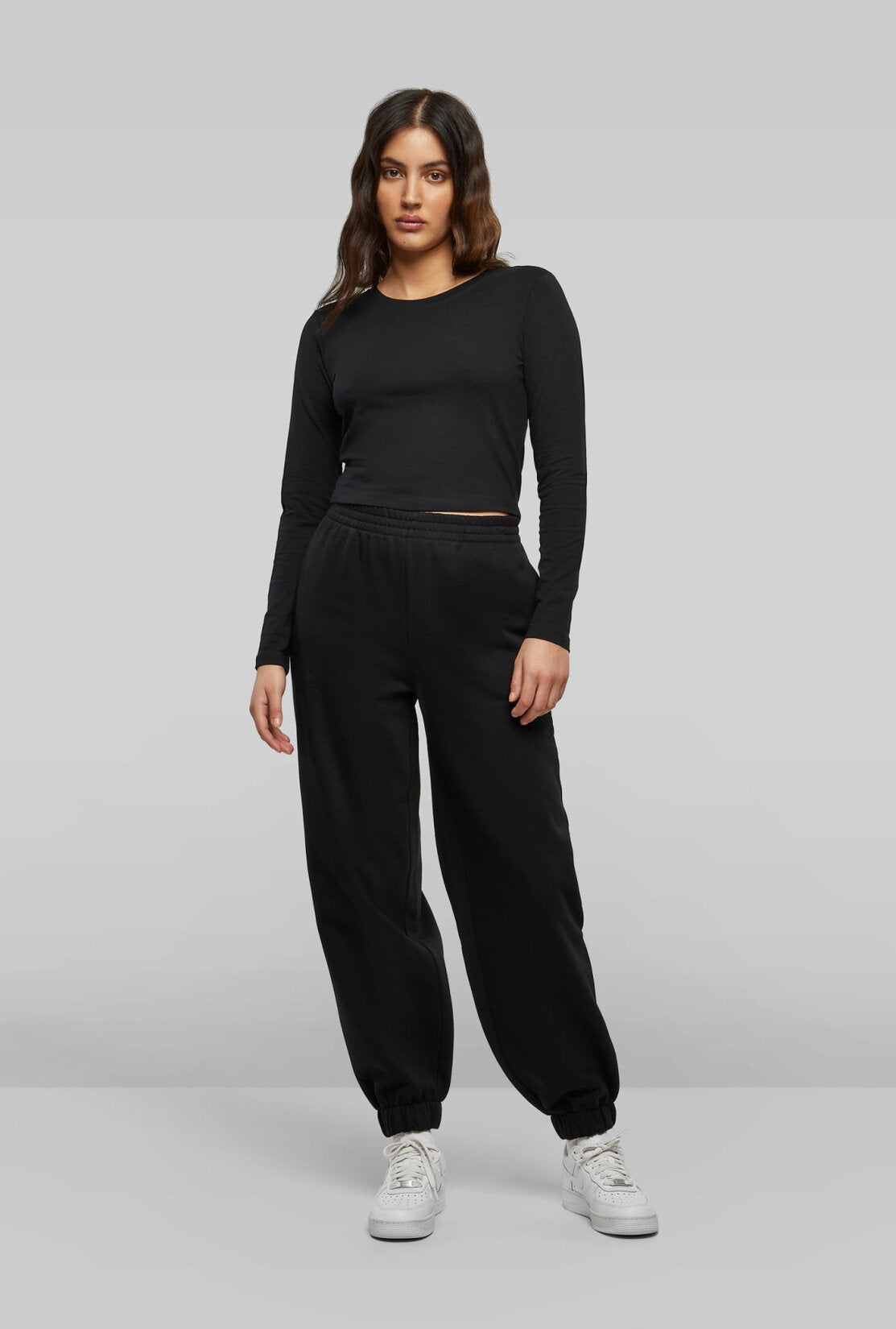 Build Your Brand Ladies Short Longsleeve Tee