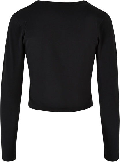 Build Your Brand Ladies Short Longsleeve Tee