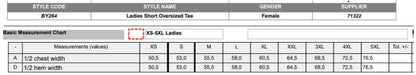 Build Your Brand Ladies Short Oversized Tee