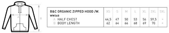 B&C Inspire Zipped Hood Jacket /Women