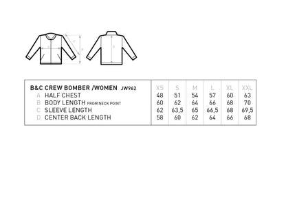 B&C Jacket Crew Bomber /Women