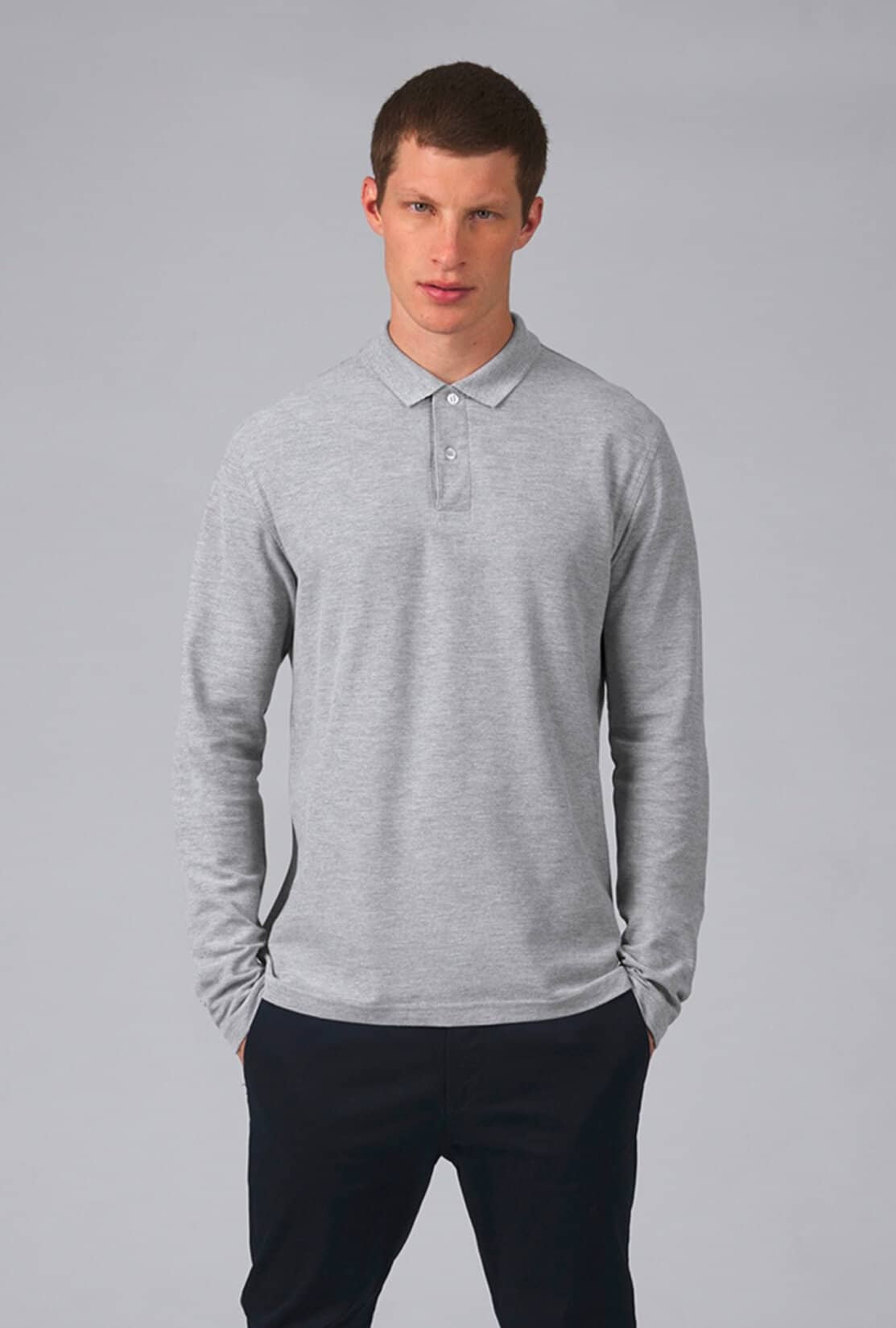 B&C Long Sleeve Polo ID001