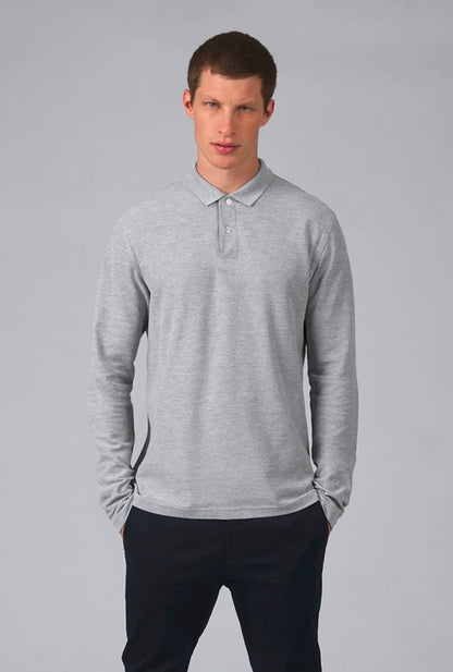 B&C Long Sleeve Polo ID001