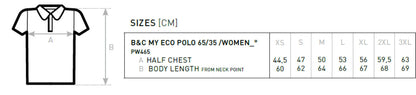 B&C My Eco Polo 65/35 Women