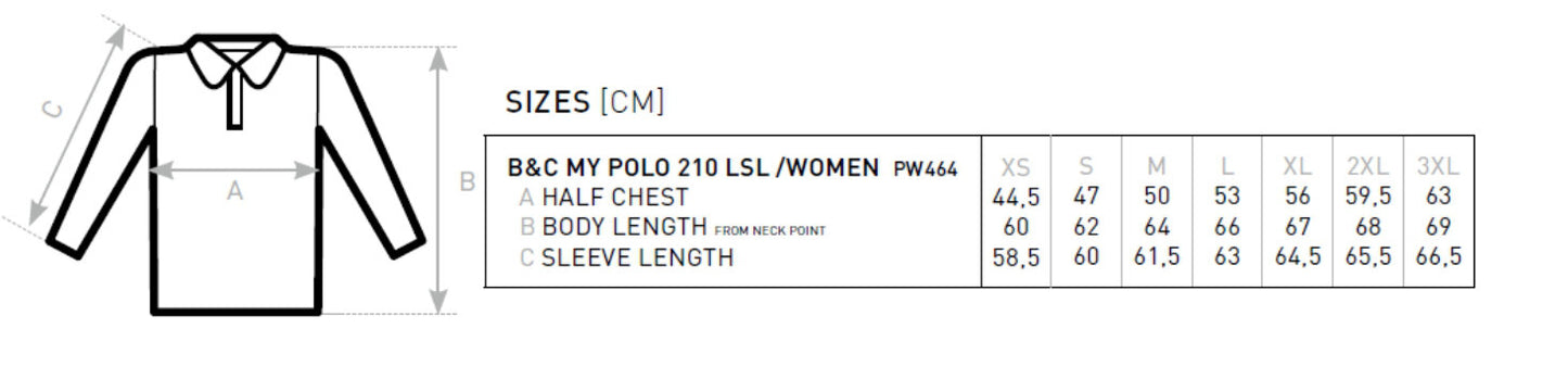 B&C My Polo 210 Long Sleeve /Women
