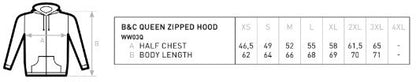 B&C QUEEN Zipped Hood Jacket /Women