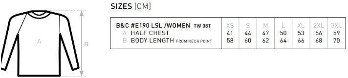 B&C Women´s E190 Long Sleeve
