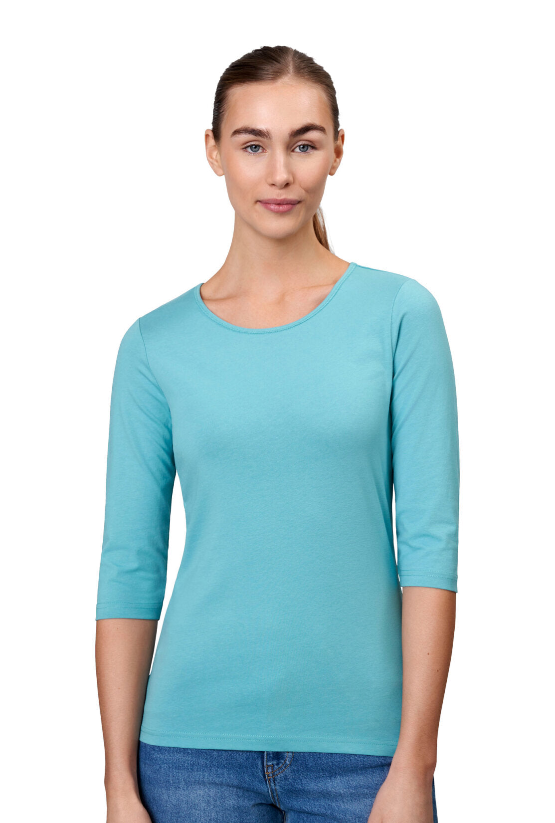 ID Identity Stretch T-Shirt mit ¾ Ärmel für Damen