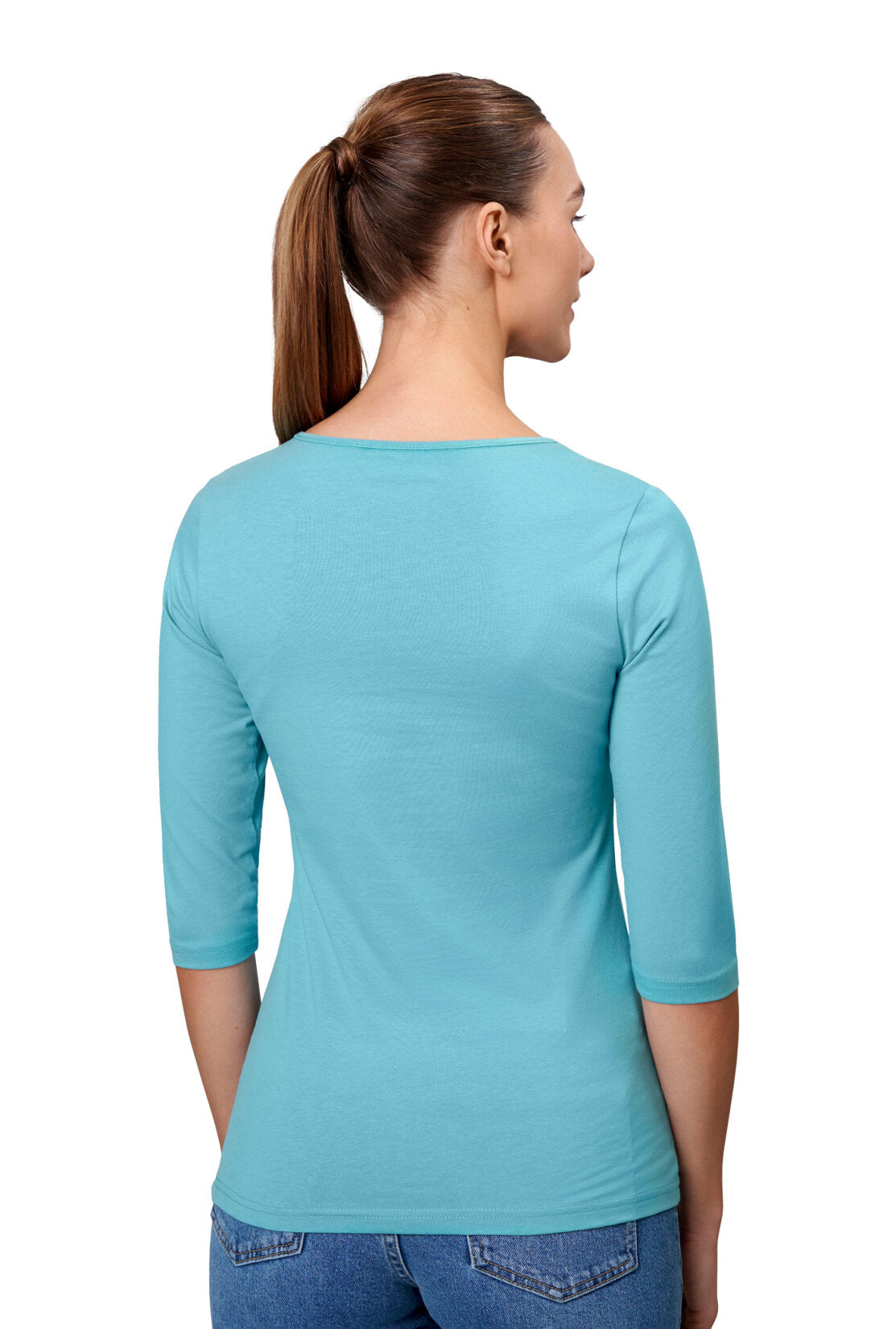 ID Identity Stretch T-Shirt mit ¾ Ärmel für Damen