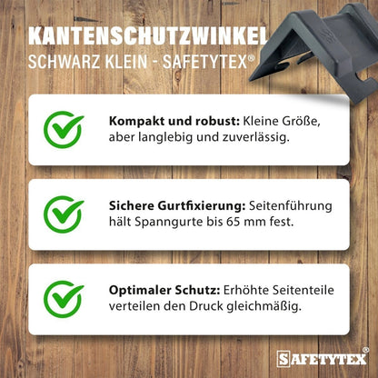 Kantenschutzwinkel schwarz klein - Safetytex®