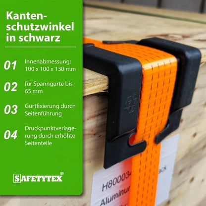 Kantenschutzwinkel schwarz klein - Safetytex®