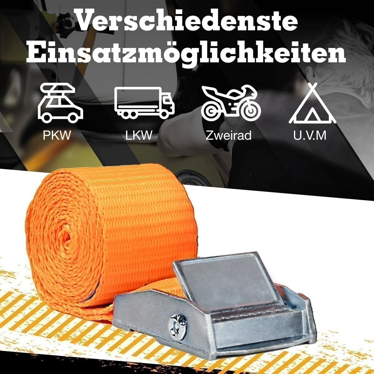 Klemmschloss 6 m lang 25 mm breit 250 kg