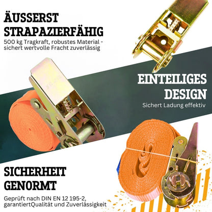 Spanngurt 500 kg 25 mm x 5 m einteilig