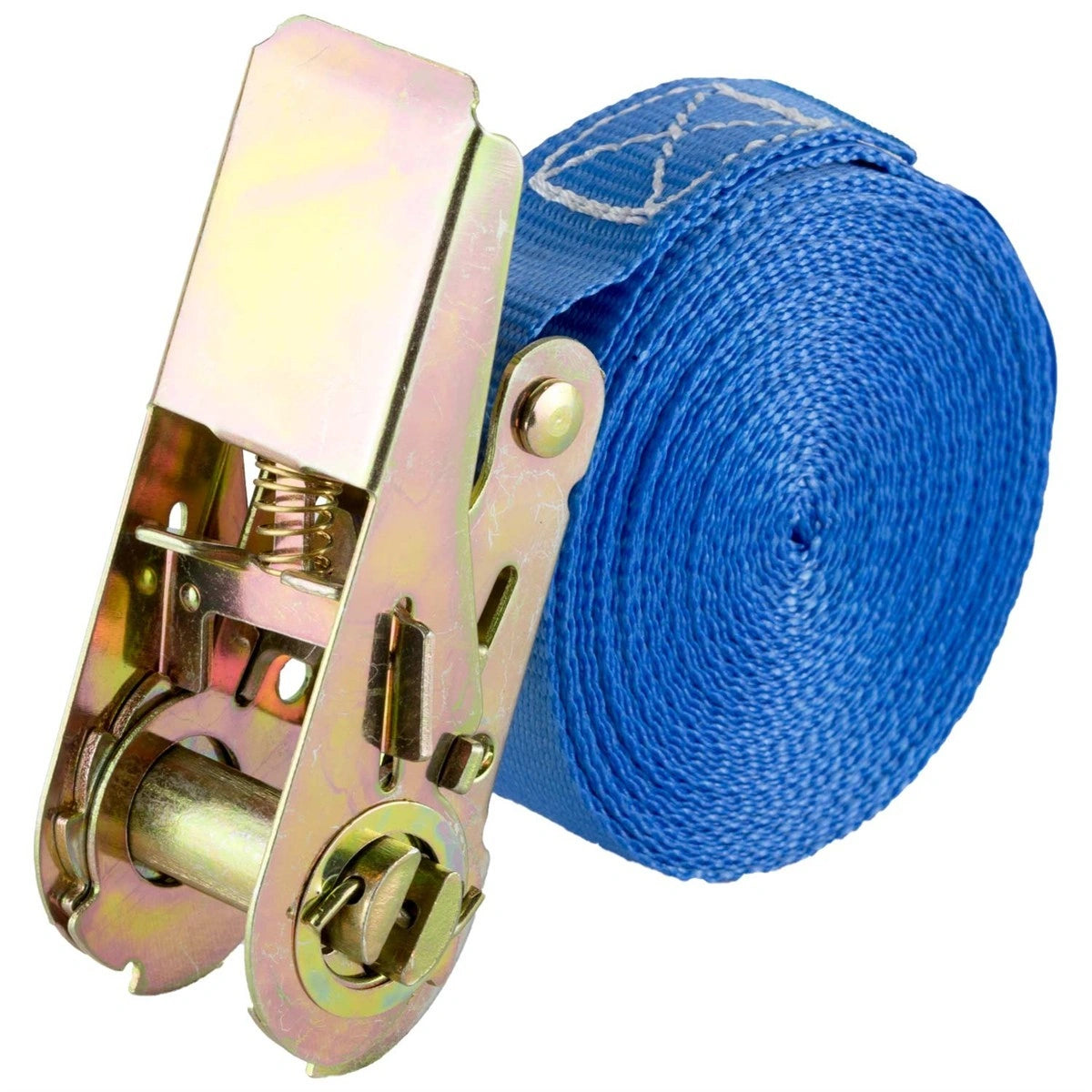 Spanngurt 800 kg 25 mm x 6 m einteilig blau