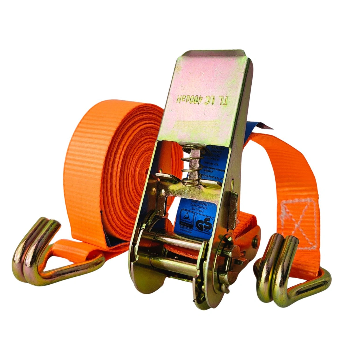 Spanngurt 800 kg 25 mm x 6 m zweiteilig orange