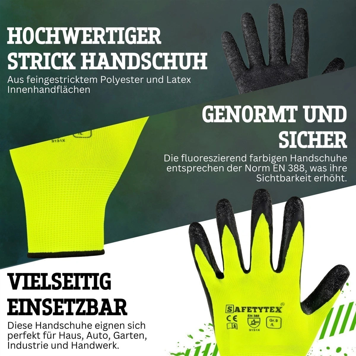 Strick Handschuhe Poltnitz - Safetytex®
